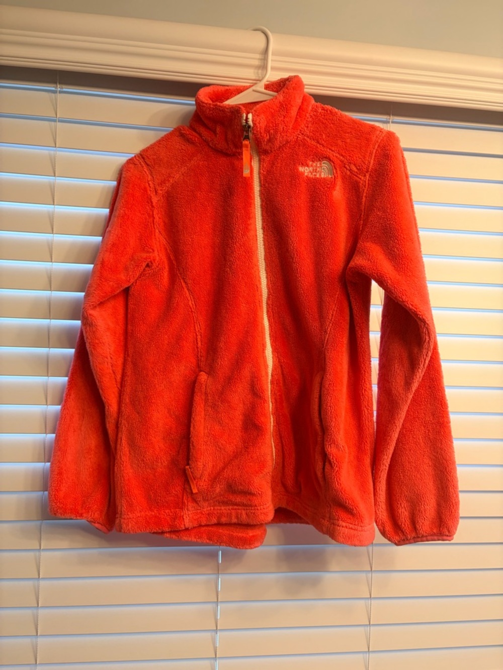 The North Face Kids bright pink Fleece Full-Zip Jacket